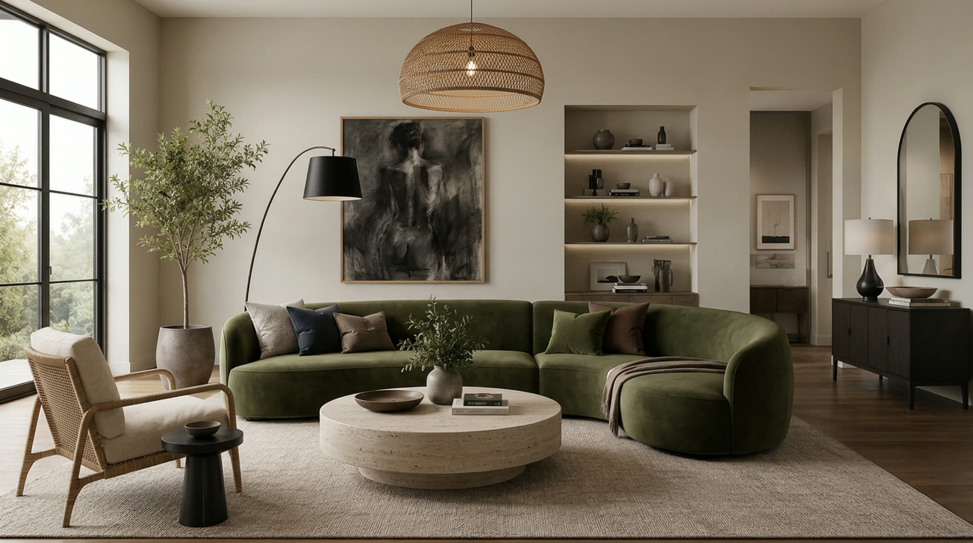 Soft Ivory living room scheme